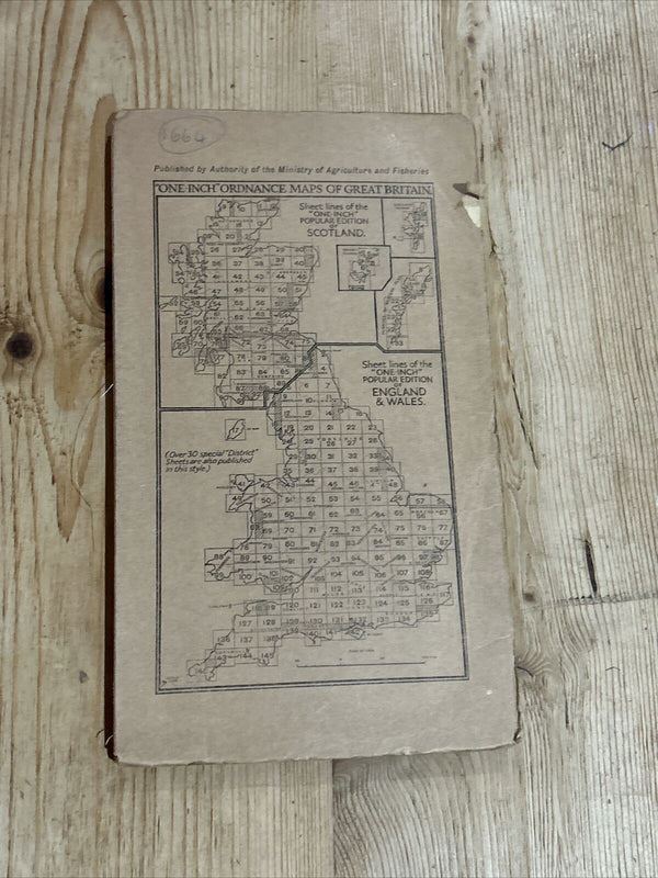 BISHOP’S CASTLE Ordnance Survey Cloth One Inch Map 1920 No 70 Contoured Ludlow