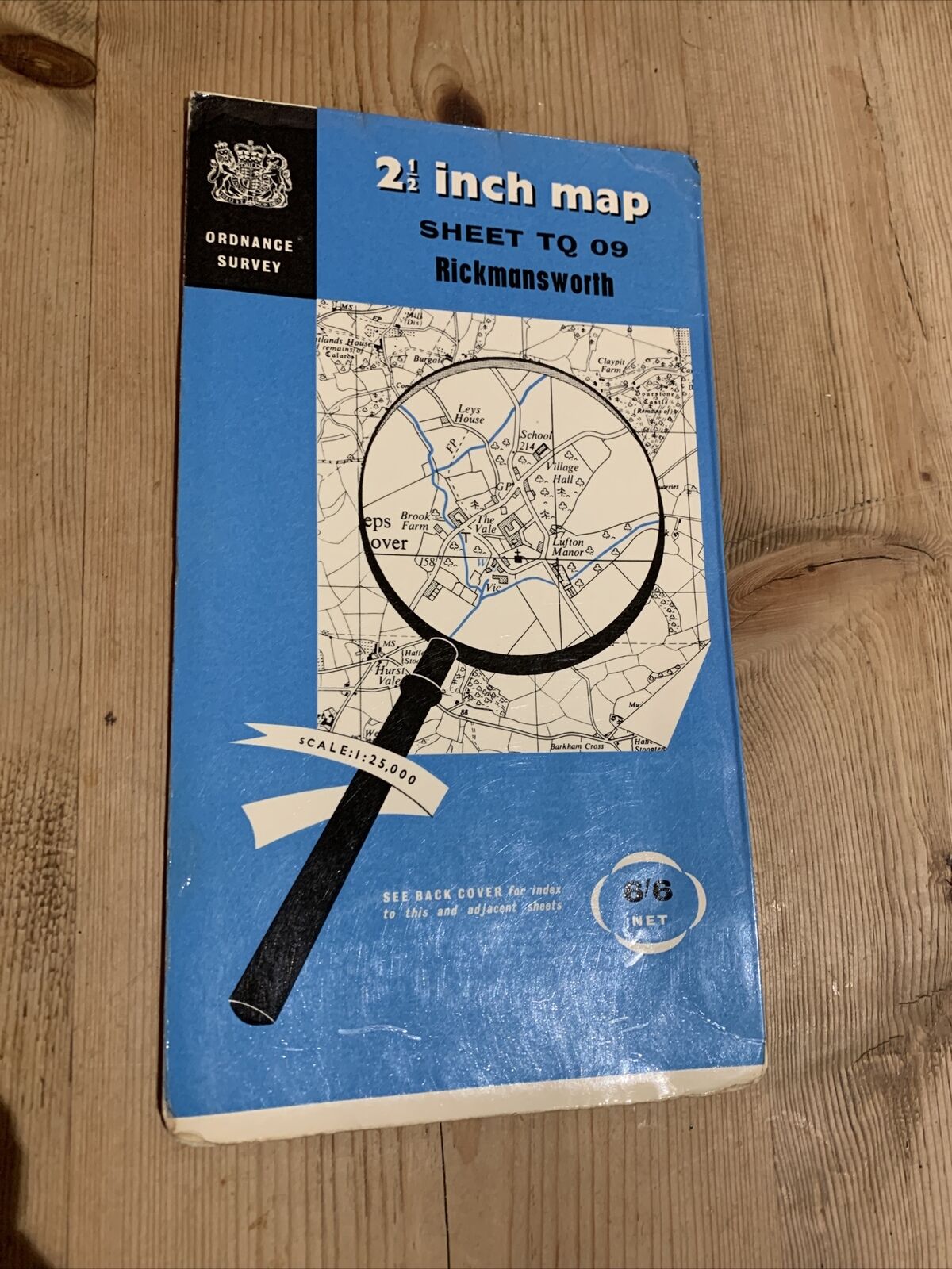 RICKMANSWORTH Ordnance Survey 2 And A Half Inch Map 1:25000 1956 Sheet TQ09