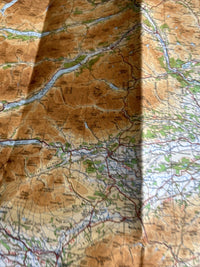 THE FORTH CLYDE & TAY Ordnance Survey CLOTH Sheet 3 Quarter Inch Map 4th Ed 1945