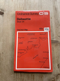 DALBEATTIE Ordnance Survey One Inch Sheet 81 Good Condition 1963 Maryport