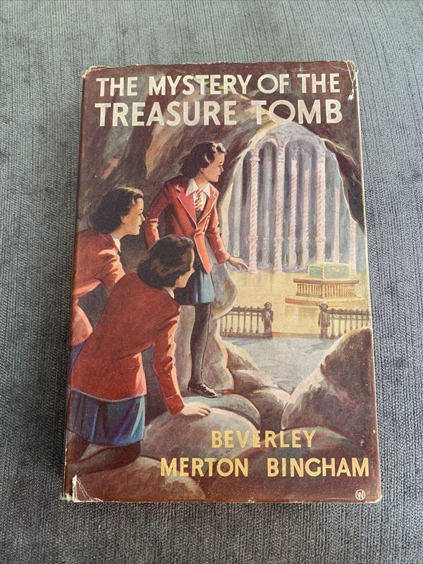 THE MYSTERY OF THE TREASURE TOMB Beverley Metton Bingham 1949 Schoolgirl Dust J 