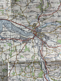 BARNSTAPLE Ordnance Survey Seventh Series Cloth One inch 1967 Sheet 163 Brayford