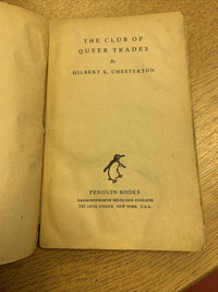 The Club Of Queer Trades - GK Chesterton - Penguin Fiction 1946