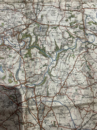 LLANGOLLEN OSWESTRY WREXHAM Ordnance Survey CLOTH 1908 Sheet 51 1 In Coloured Ed