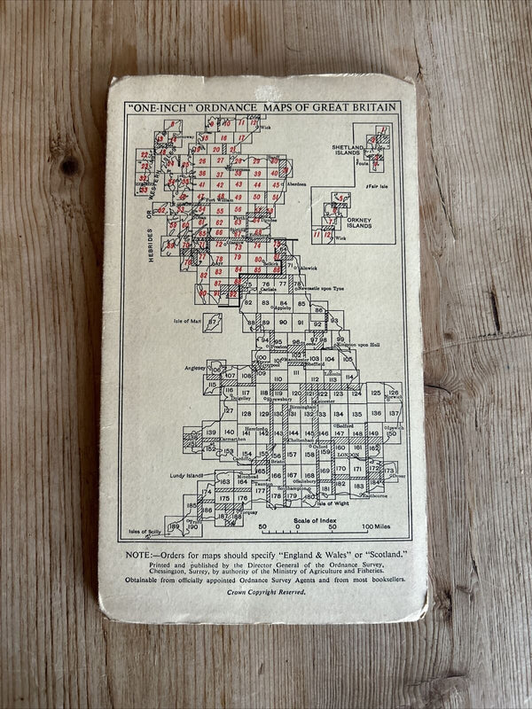 LOCH LOMOND Scotland Ordnance Survey One Inch Sheet 66 Popular Ed 1945 Dumbarton