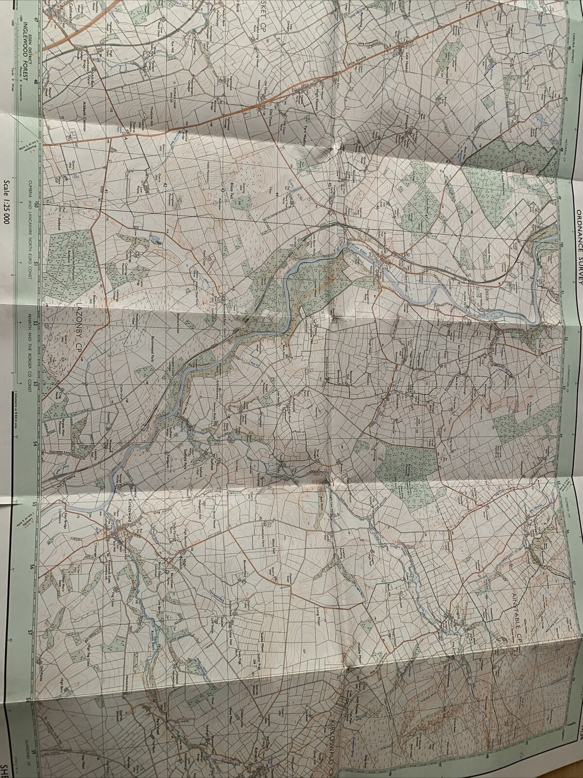 Southwaite & Kirkoswald Pathfinder Ordnance Survey Sheet NY44/54 1:25000 Cumbria