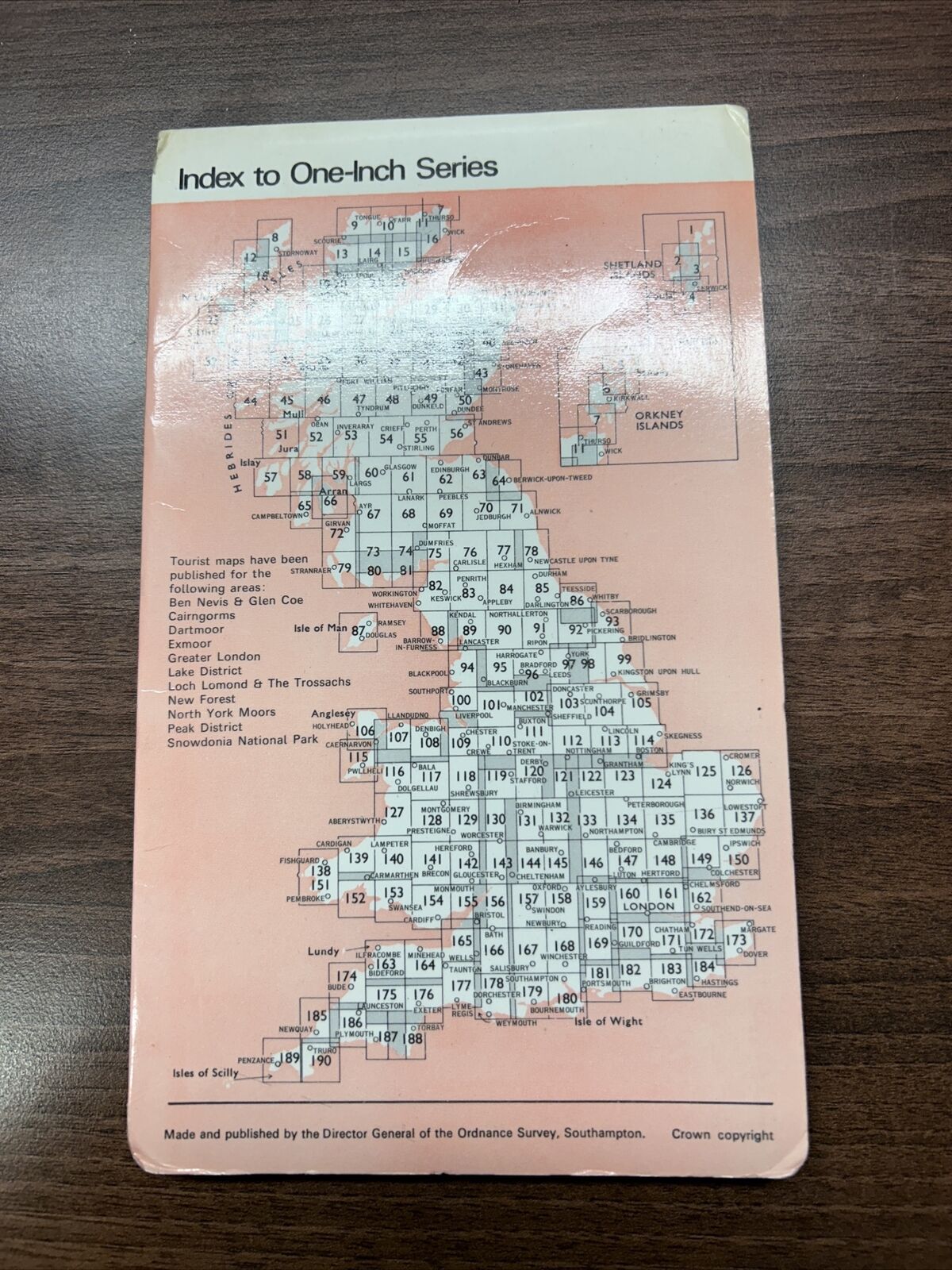 DENBIGH Ordnance Survey One Inch Map Sheet 108 1961 Rhyl Prestatyn Flint