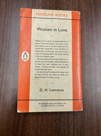 WOMEN IN LOVE D H Lawrence - Penguin Books No 1485 1961