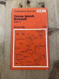 ORKNEY ISLANDS Kirkwall Ordnance Survey One Inch Map Sheet 6 1959 Shapinsay