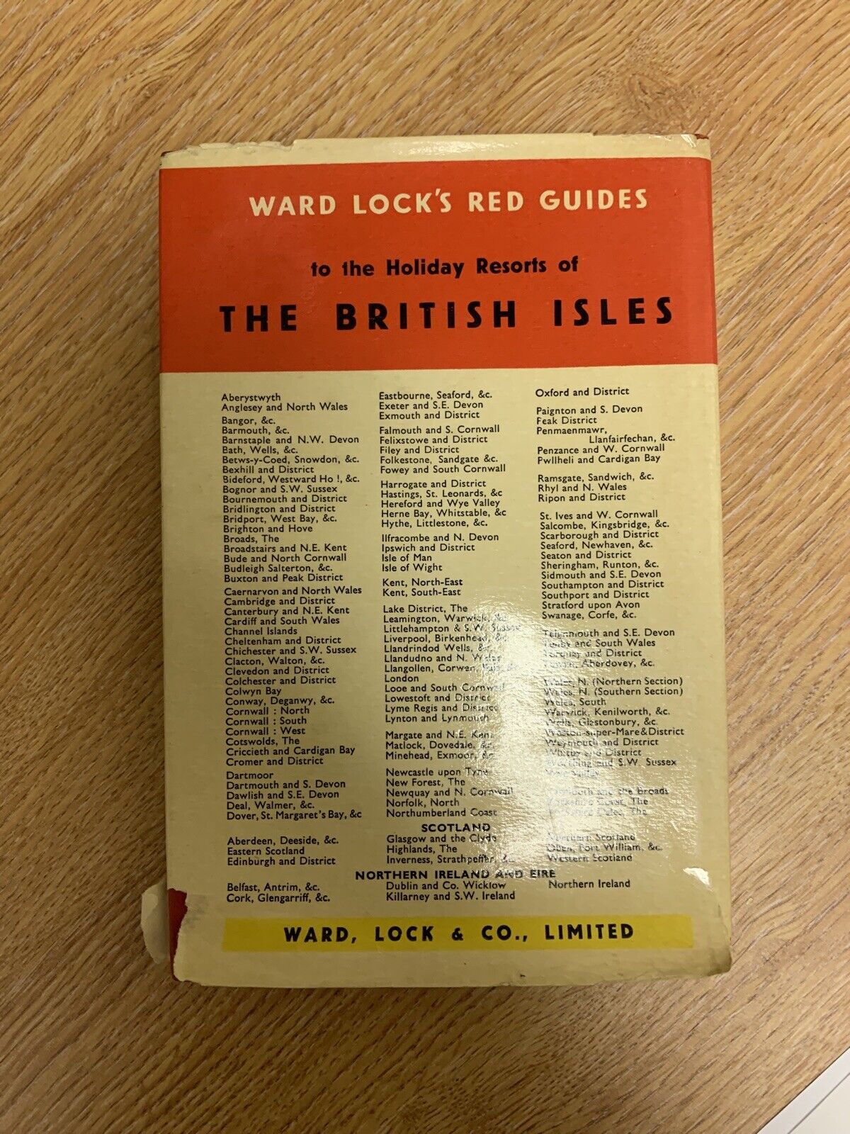 The Lake District - Ward Locks Red Guide Circa 1965  Hardback Dust Jacket Maps