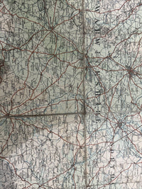 MIDLANDS South Ordnance Survey Cloth Quarter Inch Map 1920 Sheet 8 Third Edition