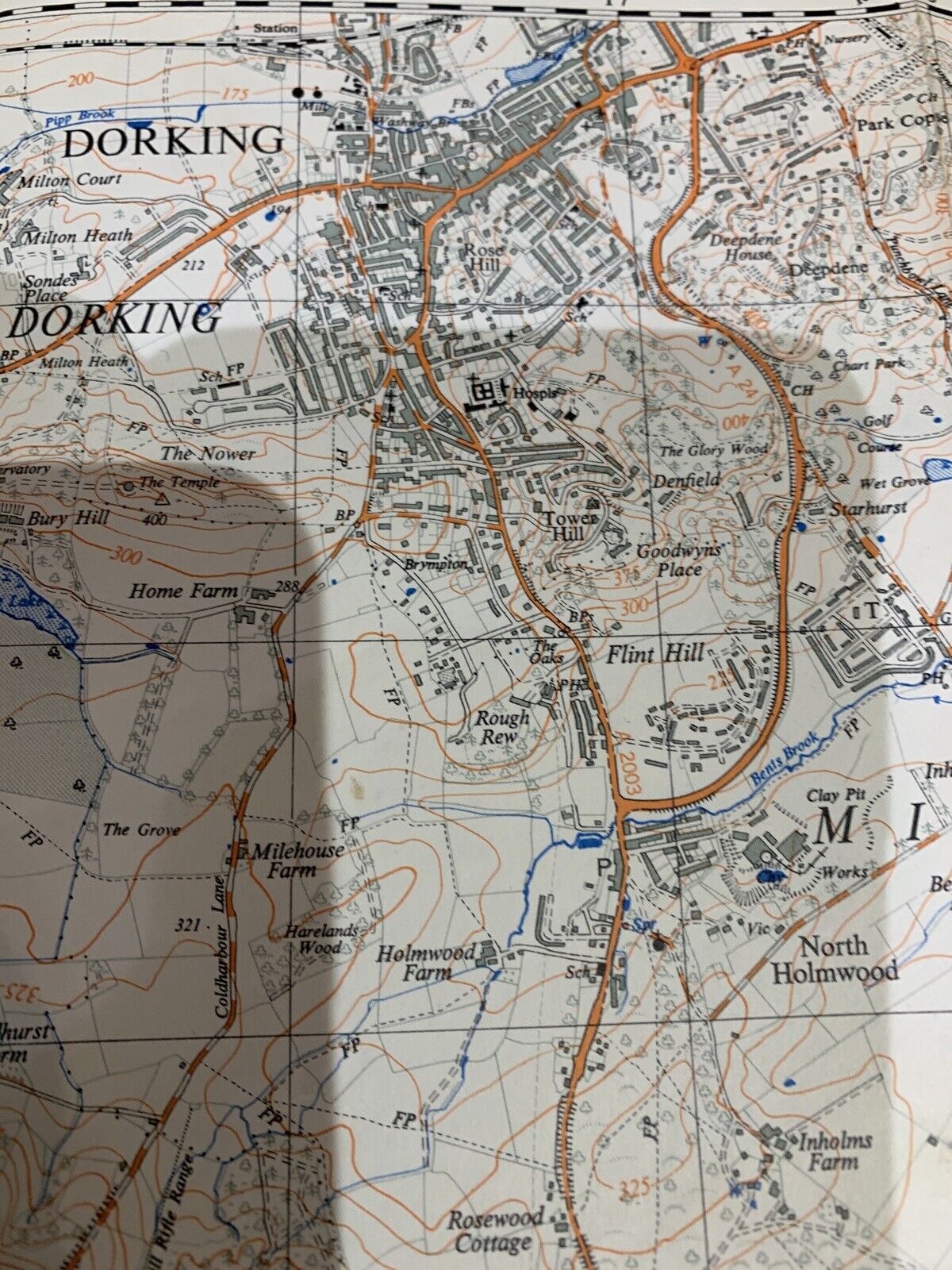 Dorking - Ordnance Survey 1:25,000 Map Sheet TQ14 1959