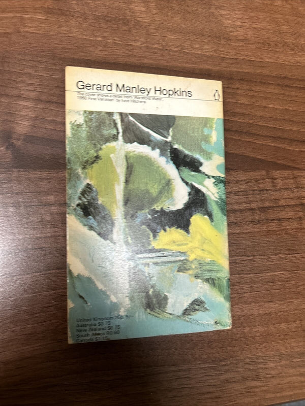 GERARD MANLEY HOPKINS - Ed By WH Gardner Poems & Prose Penguin 1968 D15 Poetry