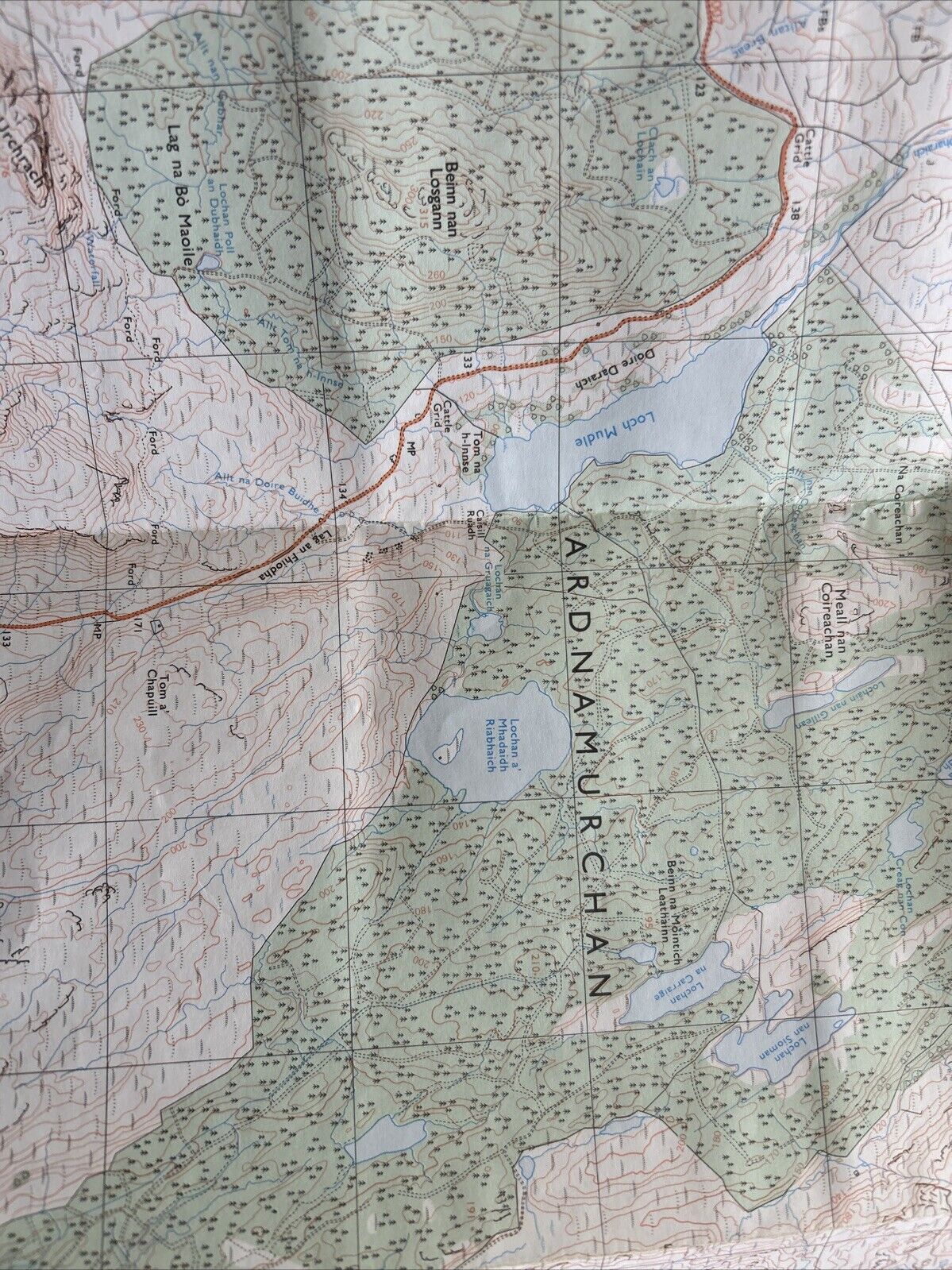 ARDNAMURCHAN Ordnance Survey Map Pathfinder 287 1989 Kilchoan