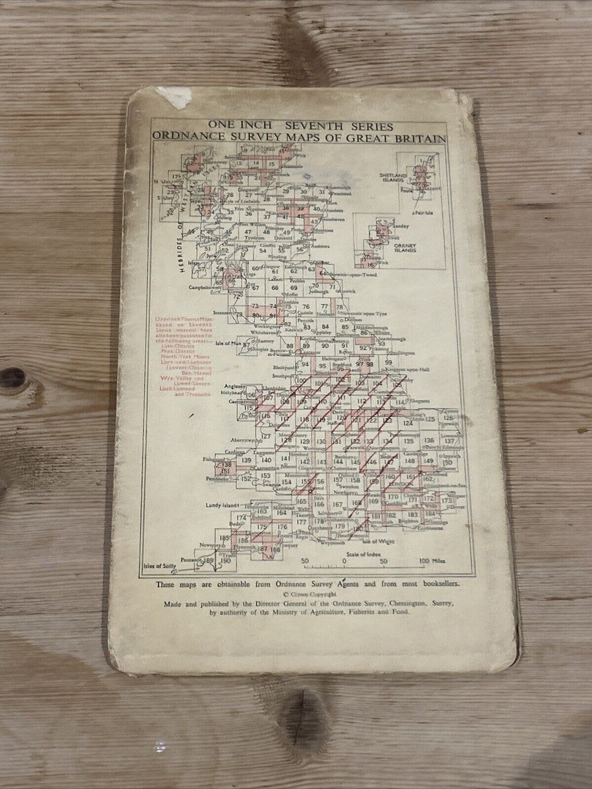 MELTON MOWBRAY Ordnance Survey Seventh Series Paper One inch 1966 Sheet 122