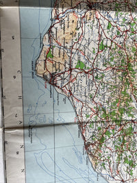 ENGLAND SOUTH EAST & London Ordnance Survey CLOTH Sh 1 Qu. In Map 4th Ed 1945