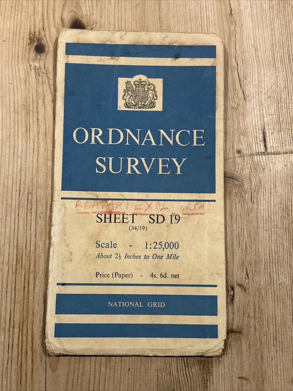 MUNCASTER River Esk Ulpha Ordnance Survey Sheet SD19 1:25000 1952