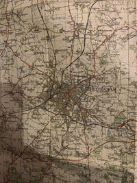 CHELTENHAM & EVESHAM 1953 Edition CLOTH Ordnance Survey 1 Inch Map No 144