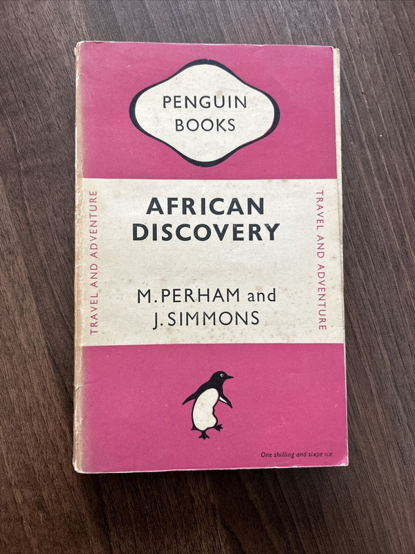 AFRICAN DISCOVERY M Perham & J Simmons Penguin No 619 1948  Pink Travel First