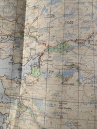 Loch Inver & Loch Assynt Ordnance Survey One Inch Map Sheet 13 1962