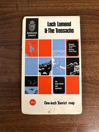 LOCH LOMOND & THE TROSSACHS Ordnance Survey 1 Inch Tourist Map 1967 Callander