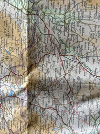 WEST RIDING Bartholomew Half Inch Paper Map 1973 No 32 Leeds Burnley Skipton