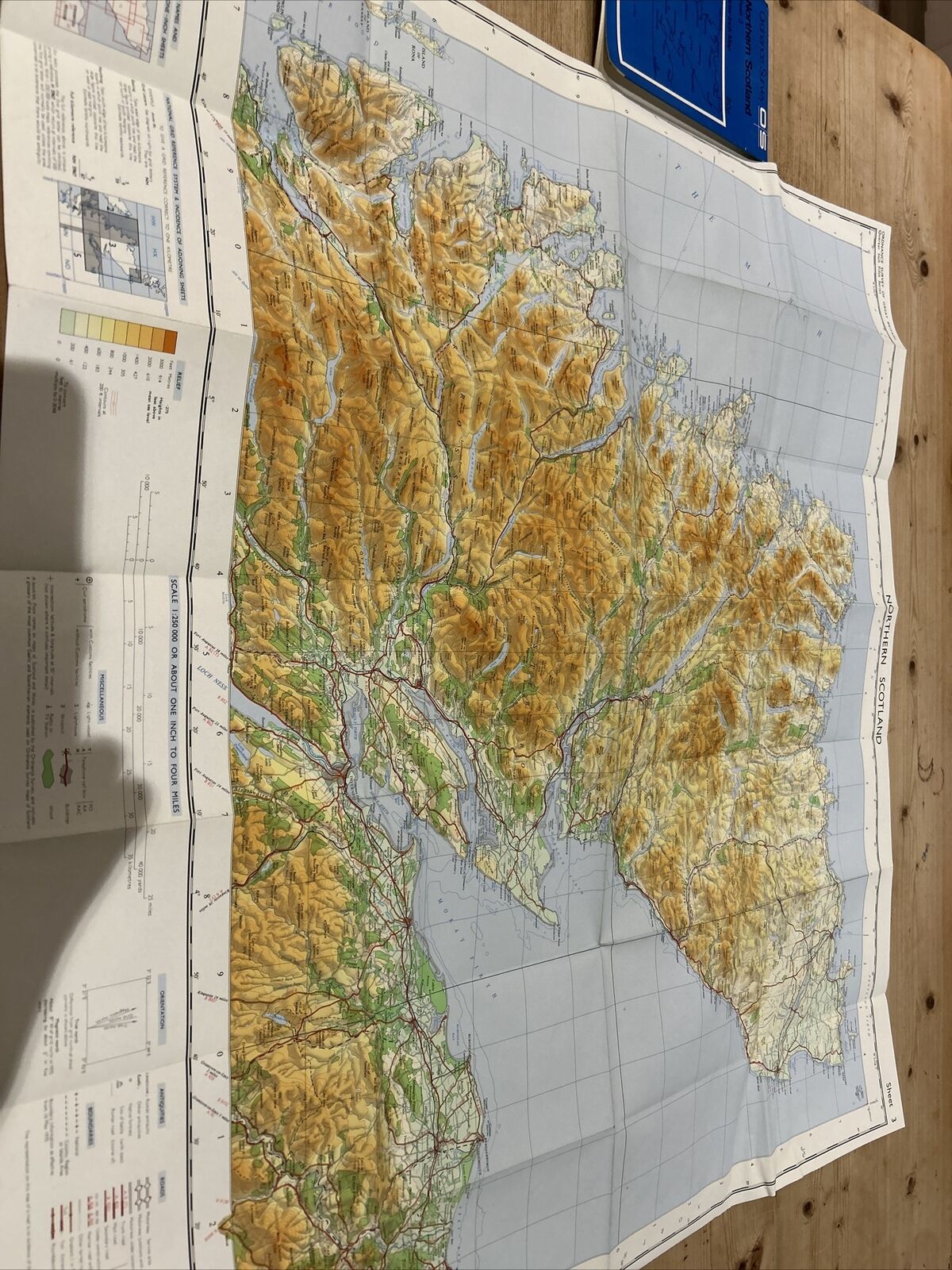 NORTHERN SCOTLAND Ordnance Survey Map Quarter Inch Sheet 3 1973 Easter Ross