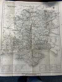 HAMPSHIRE & ISLE OF WIGHT Thomas Letts Reduced Ordnance Survey Map 1930?