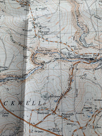 TIDESWELL Ordnance Survey Sheet SK17 Map 1:25,000 First Series 1961 Revisions