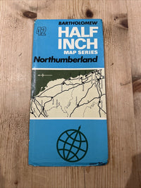 NORTHUMBERLAND Bartholomew - Half Inch Map 1970 No 42 Blyth Farne Islands