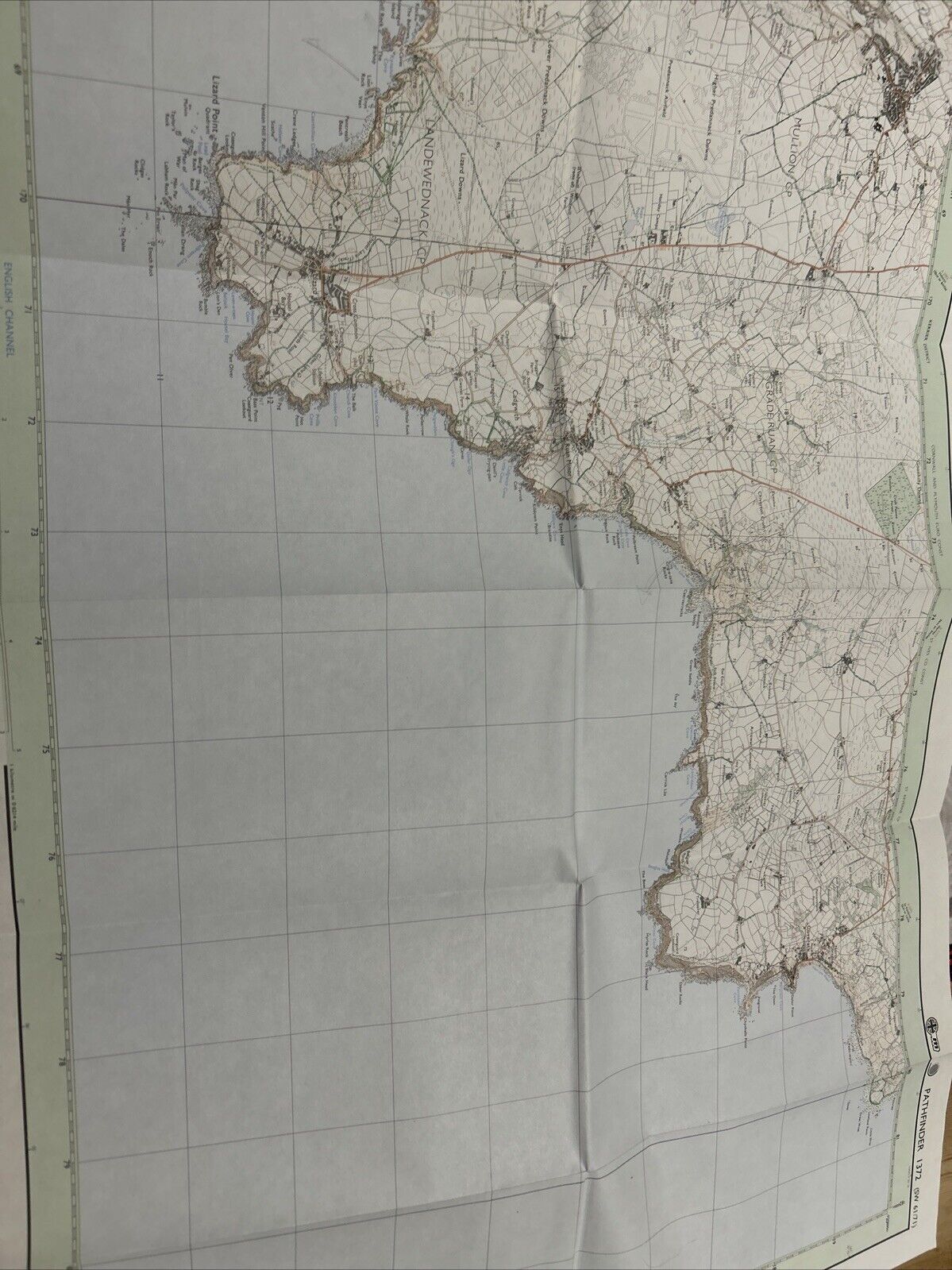 LIZARD POINT Pathfinder 1372 Ordnance Survey Sheet 1:25000 1986 Coverack