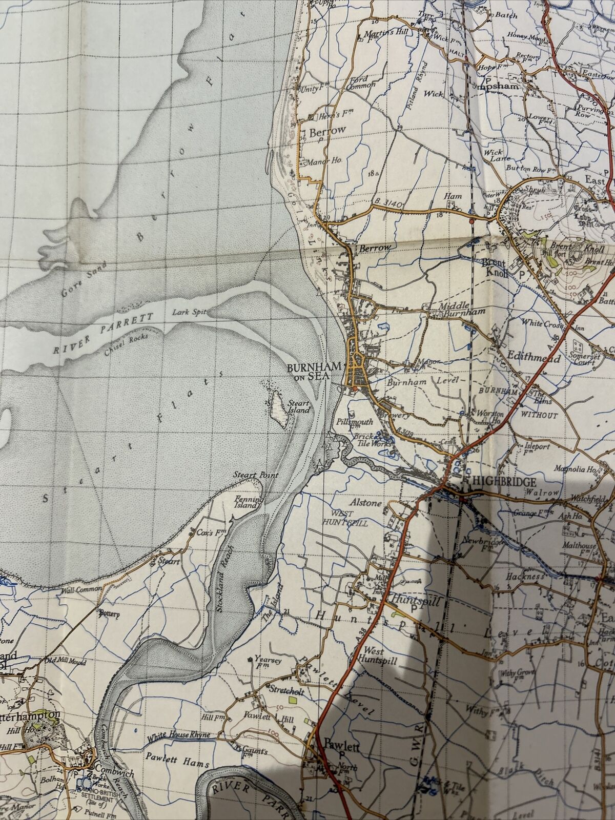 WESTON SUPER MERE Ordnance Survey Paper Sixth Series 1946 Sheet 165 One Inch