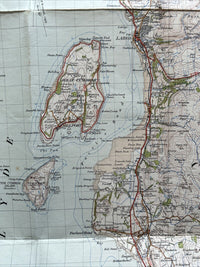 ISLAND OF BUTE Ordnance Survey CLOTH One Inch Sheet 71 Popular Edition 1945