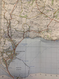 Dorchester No 178 1960 Cloth Seventh Series Ordnance Survey One Inch Map yeovil