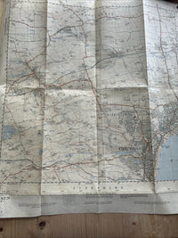 KIRKCALDY Ordnance Survey Sheet NT29  1:25,000 1956 Auchterderran Kinglassie