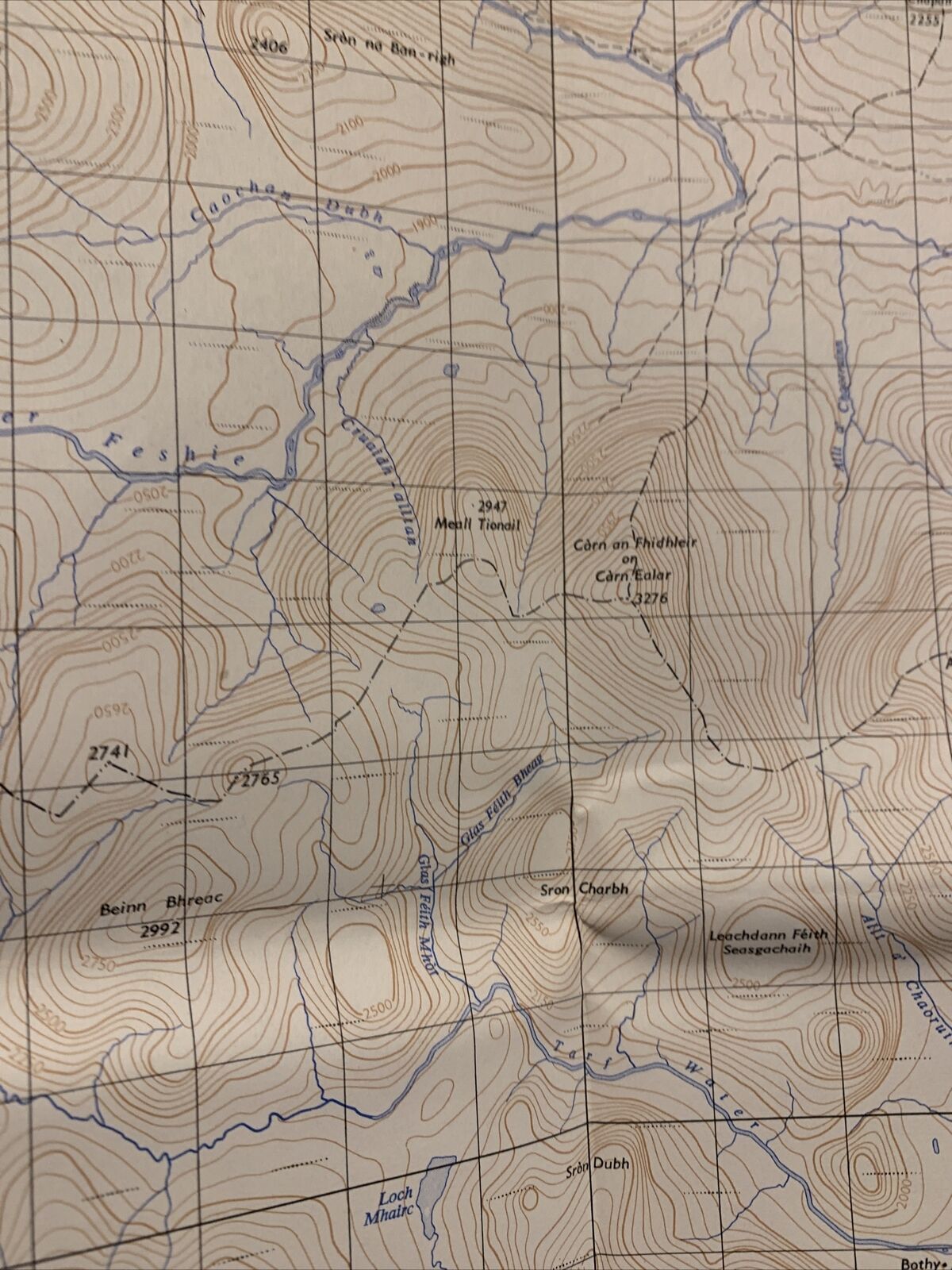 Kingussie Scotland - Ordnance Survey Map One Inch 1957 1962 Print Sheet 37