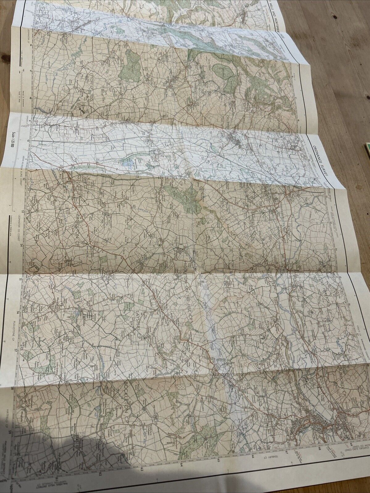 TENBURY WELLS MORTIMERS CROSS  Pathfinder Ordnance Survey SO 46/56 1:25000 1983