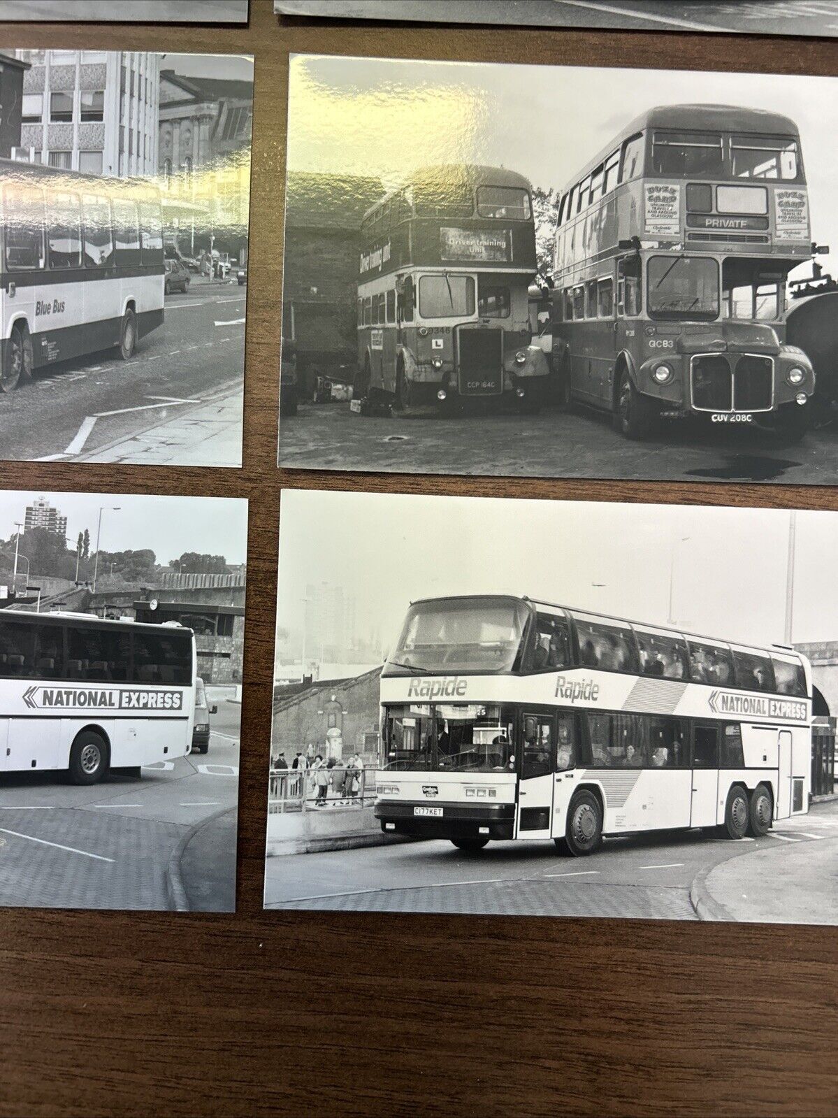 BUSES 6 Black & White Photo Ephemera BUNDLE JOB LOT Bolton Stockport Lancashire