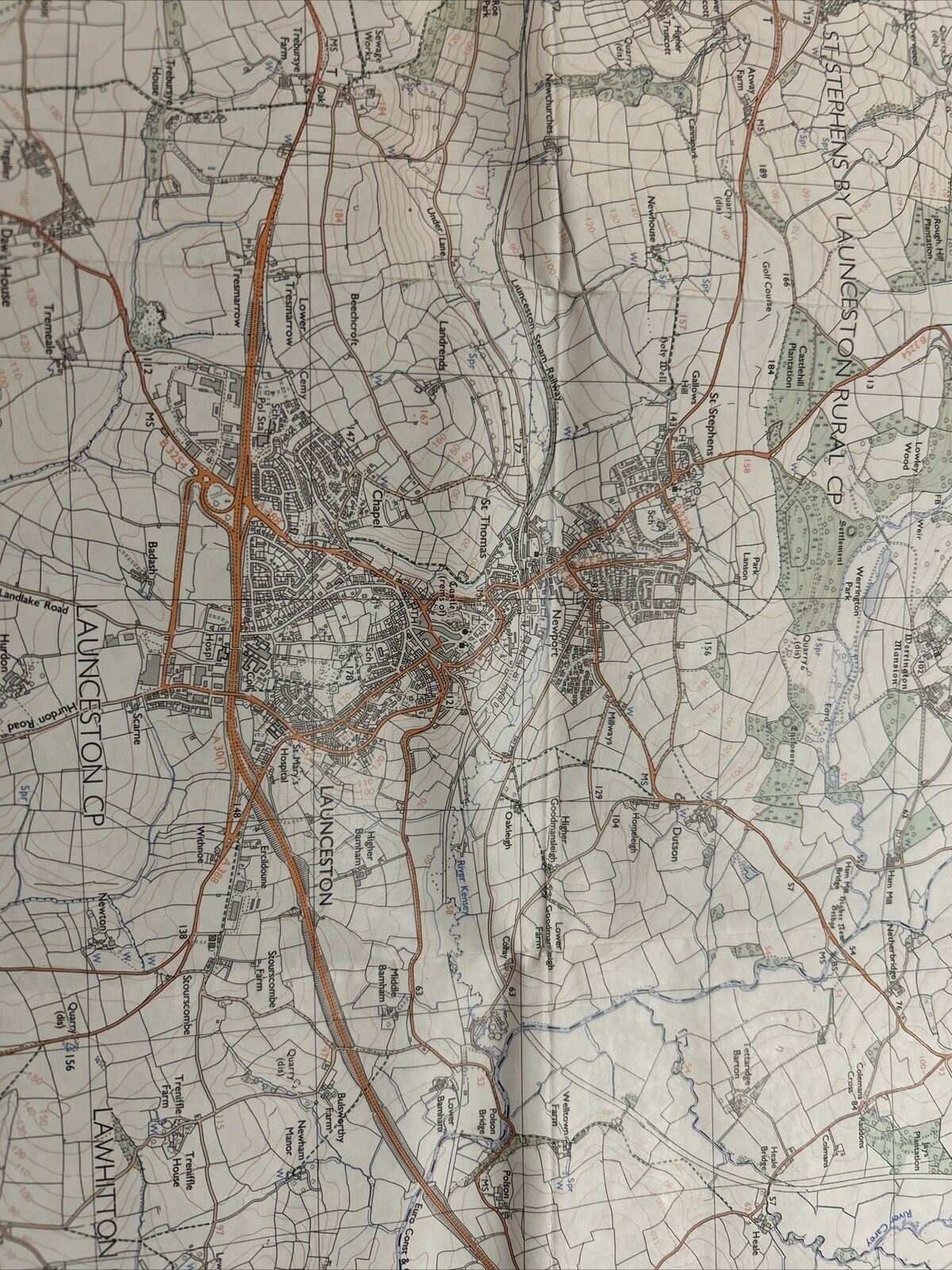 LAUNCESTON Pathfinder Ordnance Survey 1:25000 1988 No 1326 Egloskerry Eggbear