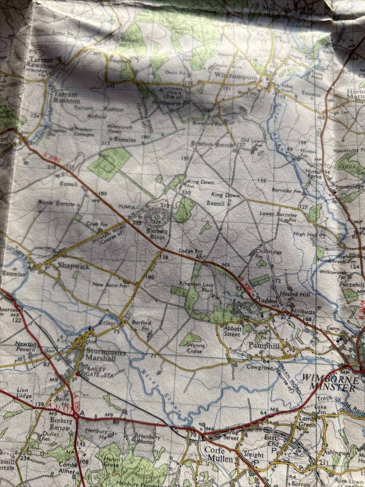 BOURNEMOUTH Ordnance Survey Seventh Series Paper One In Map Sheet 179 1960 Poole