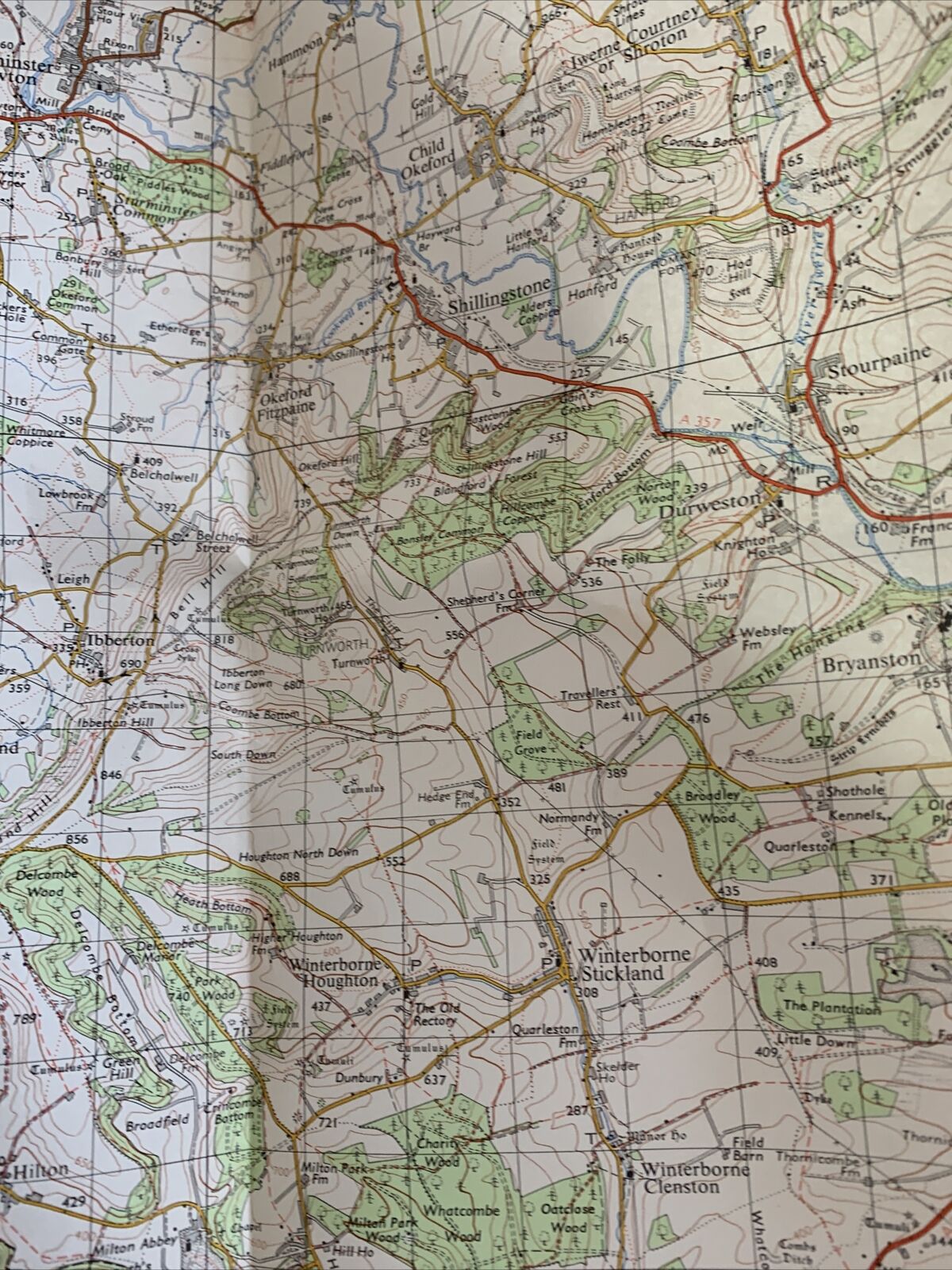 Dorchester Ordnance Survey Map One Inch 1970 Sheet 178 Weymouth Sherborne