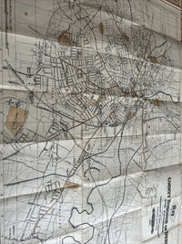 DERBY Map Of The County Borough - Bemrose 1921 Cloth Osmaston Chaddesden