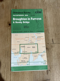 BROUGHTON IN FURNESS NEWBY BRIDGE Ordnance Survey Pathfinder No 626 1989 SD28/38