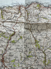 BARNSTABLE Ordnance Survey Sixth Edition Cloth One inch 1946 Sheet 163 Cornwall