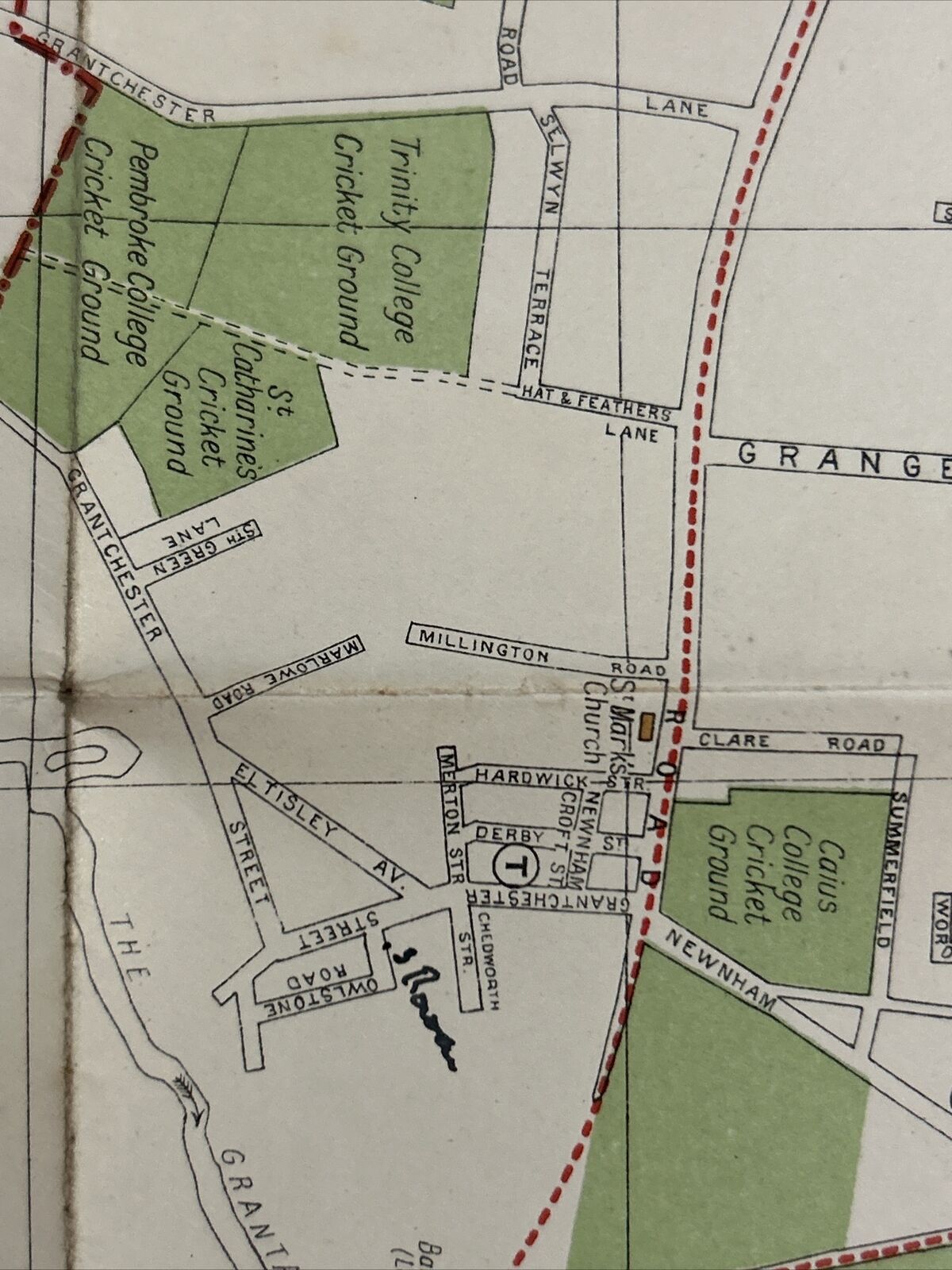 GUIDE MAP CAMBRIDGE 1925 W Heffer & Sons 