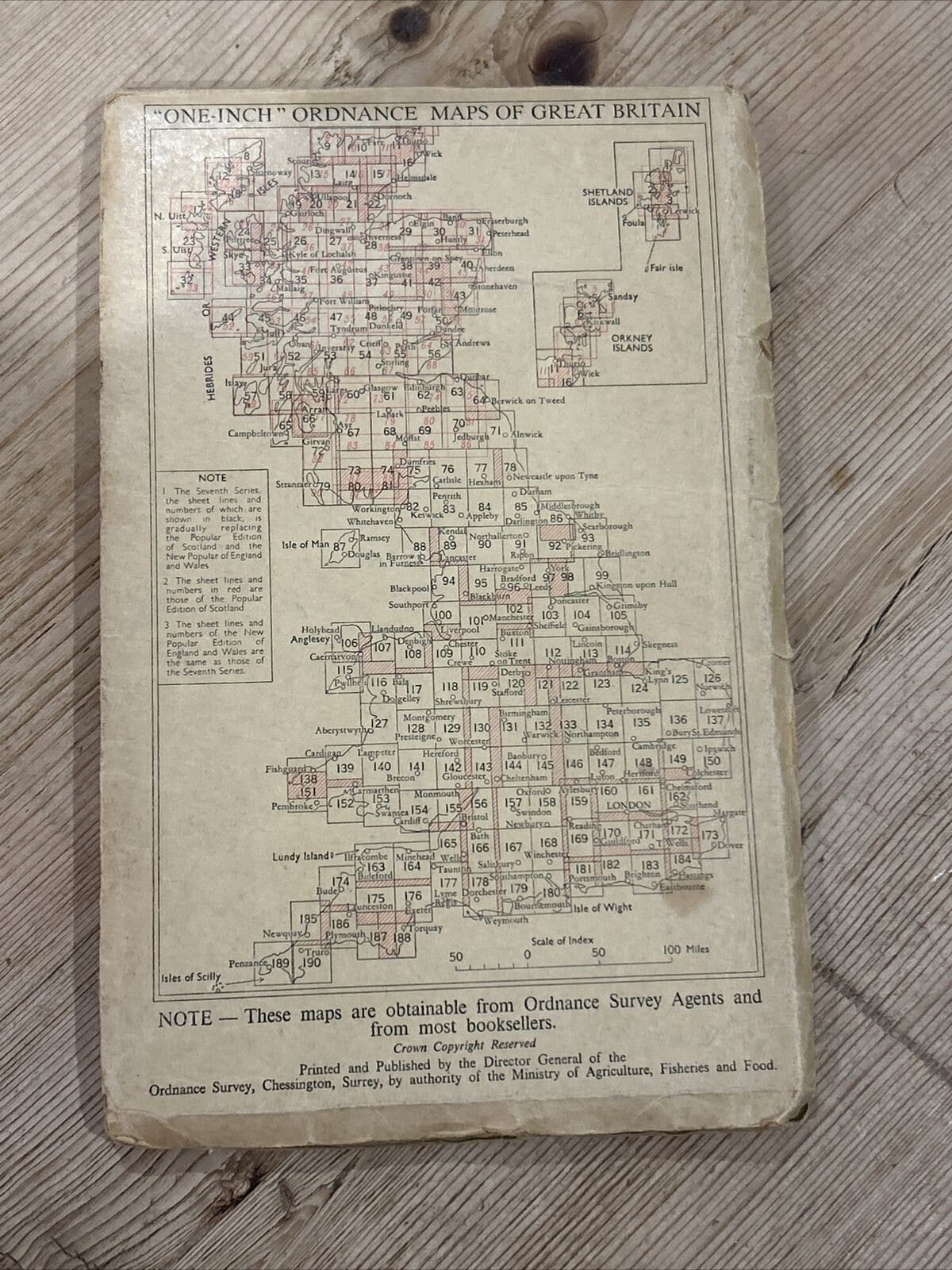 GAIRLOCH Ordnance Survey Seventh Series CLOTH One inch 1958 Sheet 19 Ewe Longa