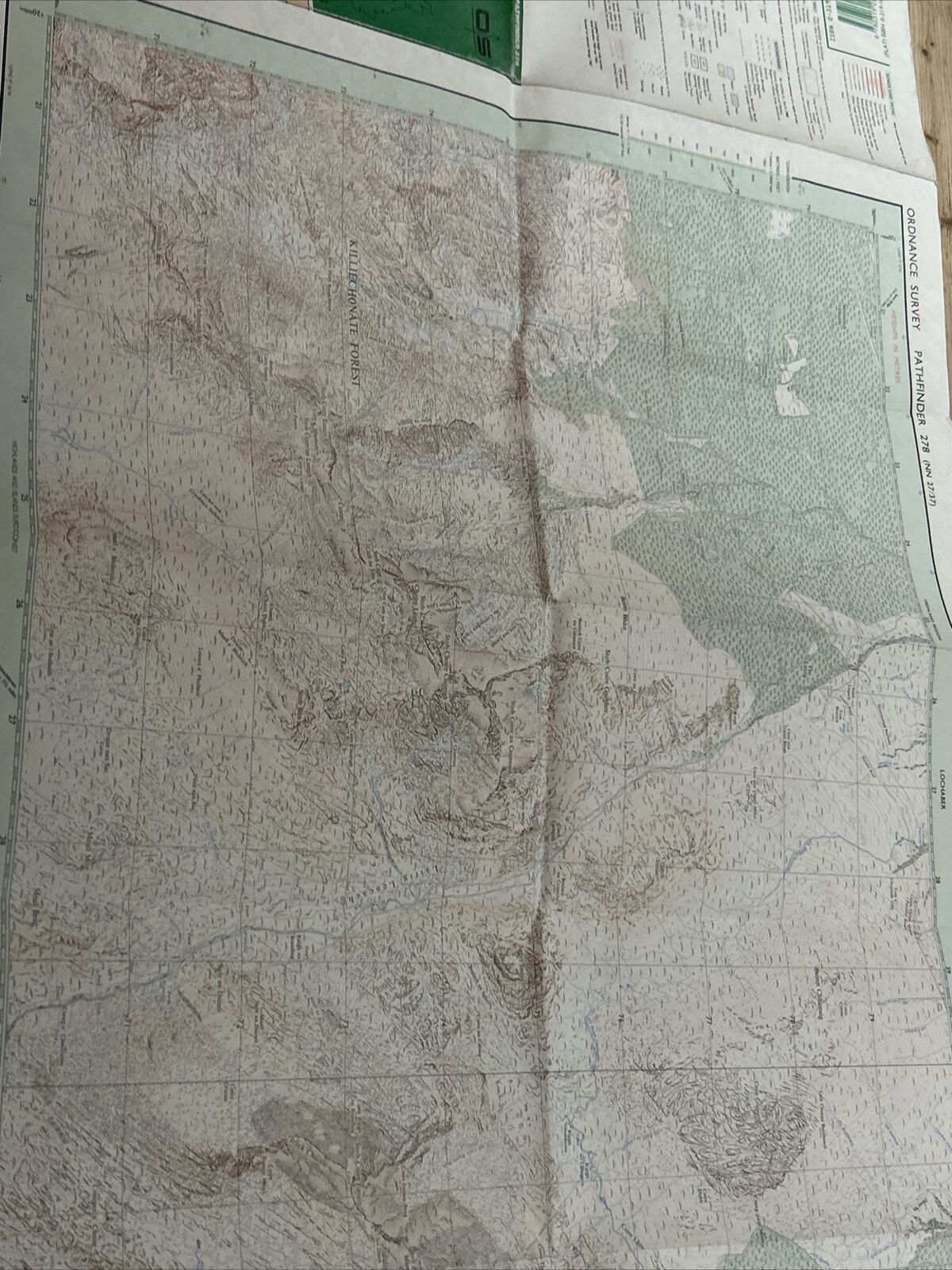 LOCH TREIG Pathfinder Ordnance Survey No 278 (NN27/37) 1:25000 1989 Grampians