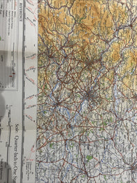 ENGLAND NORTH EAST Ordnance Survey Sheet 3 Quarter Inch Map Fourth Edition 1946