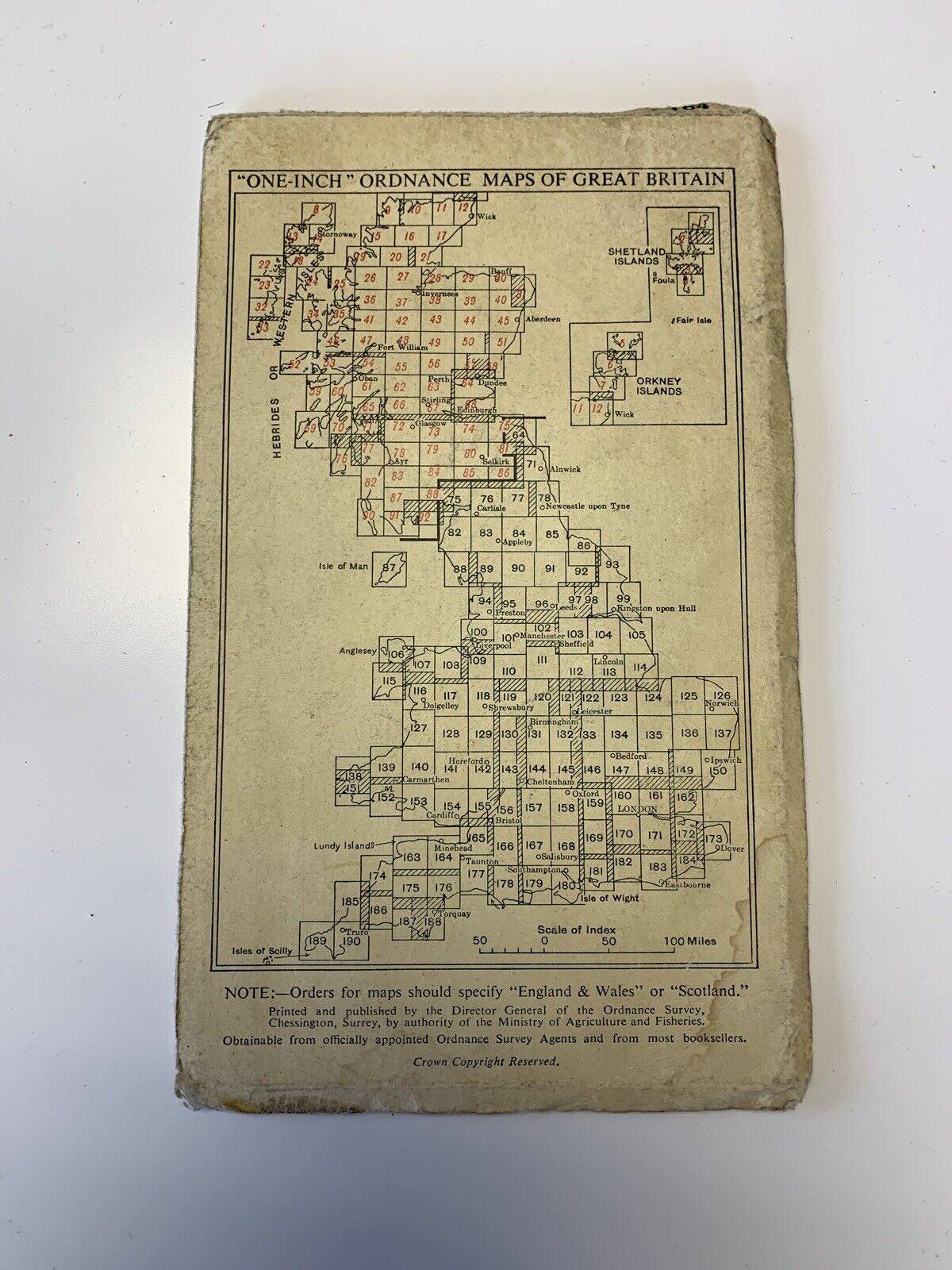 Minehead Tiverton Devon - 1946 Ordnance Survey One Inch Sheet 164