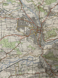 PERTH & ALLOA Ordnance Survey Map One Inch 1969 Sheet 55 Scotland Powmill Airth